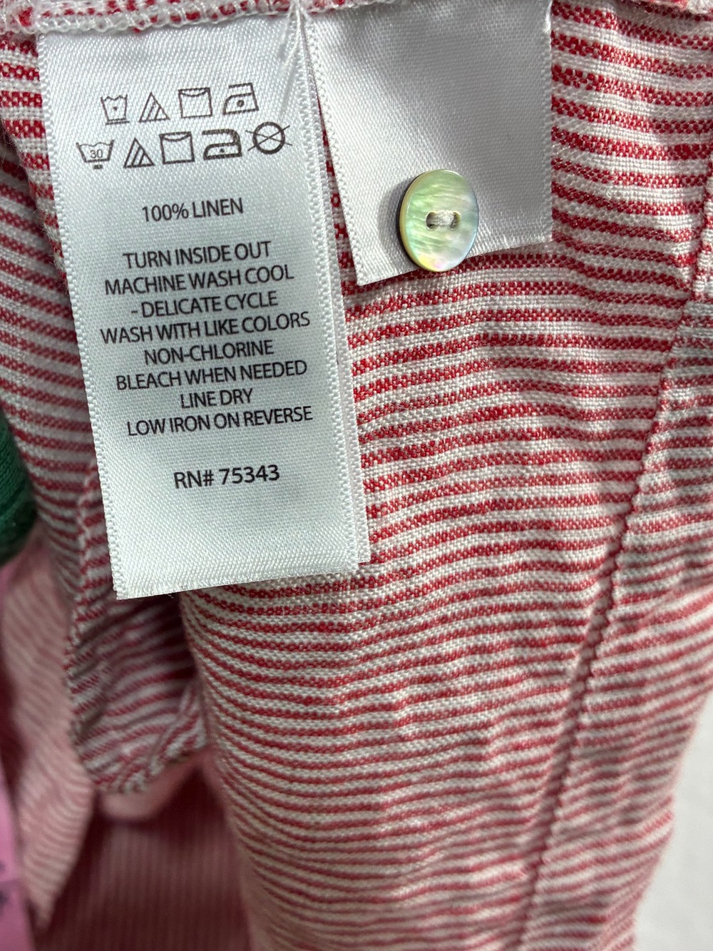 CYNTHIA ROWLEY LINEN STRIPPED DRESS - Picture 6 of 16